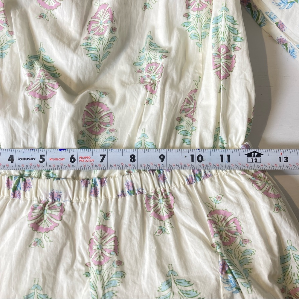 Christian Lacroix  Dress Ivory Multi Color Floral Printed A Line Size S Cotton - Picture 11 of 16